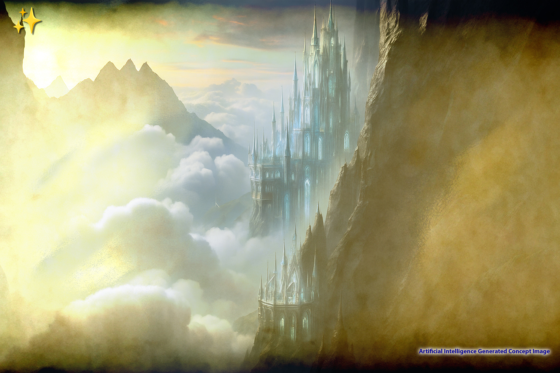 Glass City of Garitel - AI Assisted Image